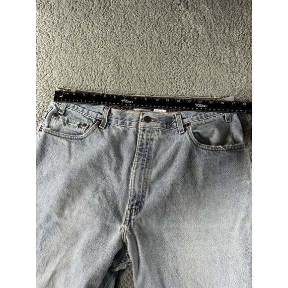 Vintage Levis 540 Brown Tab Jeans Men 38x30 Light Wash Denim - Picture 3 of 11